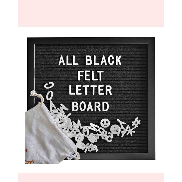 Gracie Oaks Tabletop Changeable Letter Board Wayfair